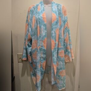 ruby Rd Colorful Kimono Cardigan Size 3x